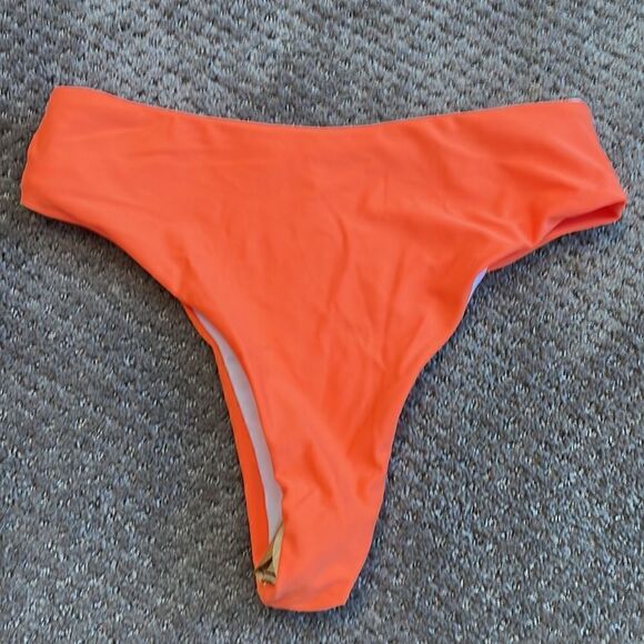 Orange bathing suit Bikini bottoms NEW size S - Picture 3 of 3